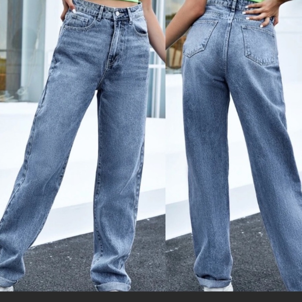 Shein high waisted baggy jeans